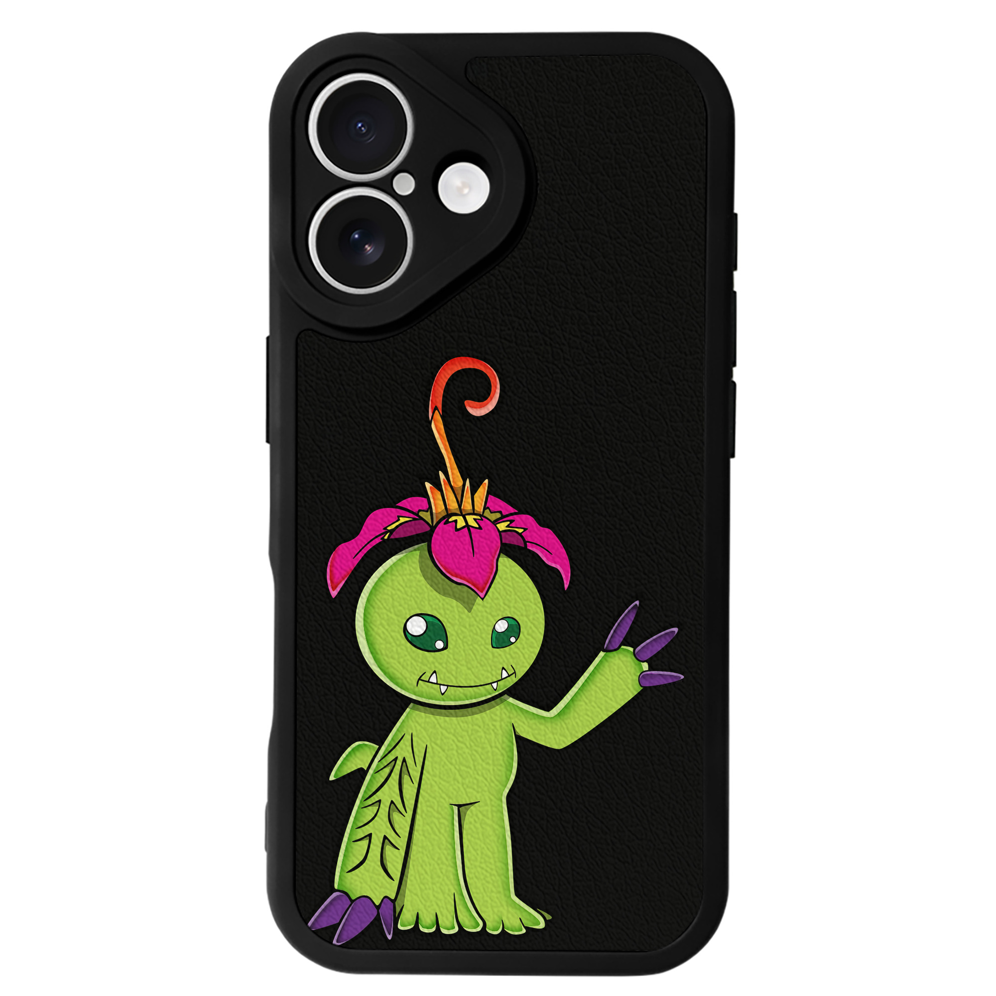 （画像用） Digimon デジタルモンスター/デジモン 【iPhone 16シリーズ対応】シリコンスマホケース（レザー調） 材質：シリコン